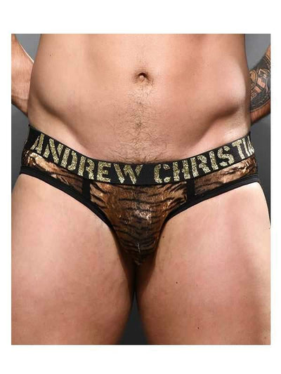 plush tiger brief w/almost naked by andrew christian